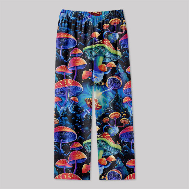 Fantasy Mushroom Forest Geek Loungewear Pants