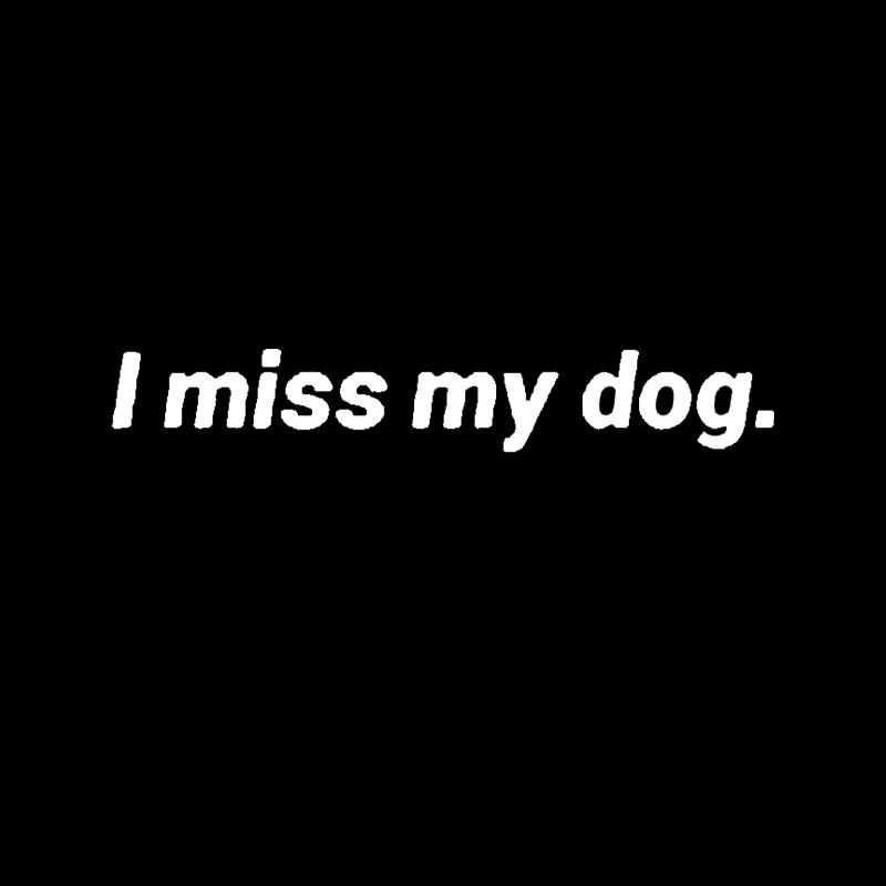 I Miss My Dog Geek T-Shirt