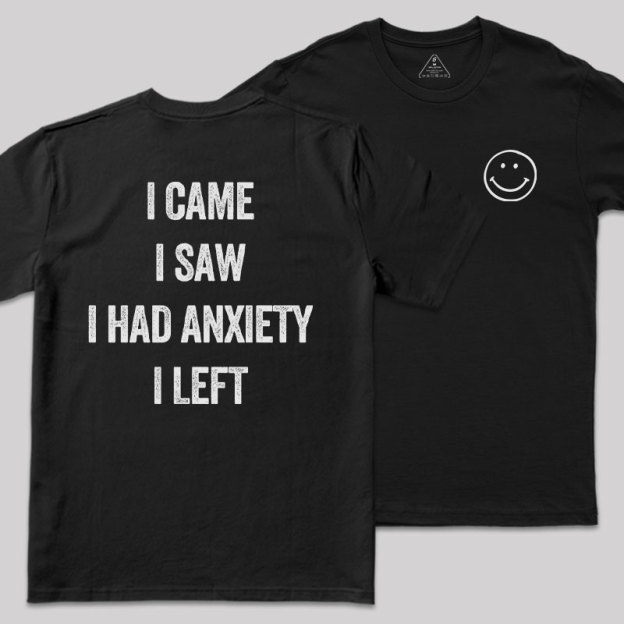 Social Anxiety Chronicles Front and Back Printing Geek T-Shirt