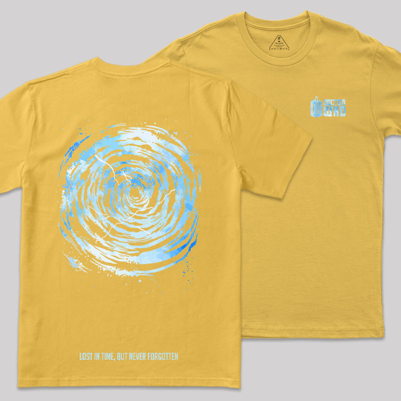 Time Vortex Front and Back Printing Geek T-Shirt