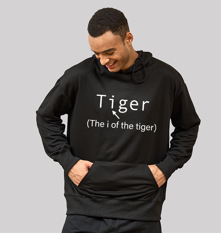 The i Of The Tiger Geek Hoodie