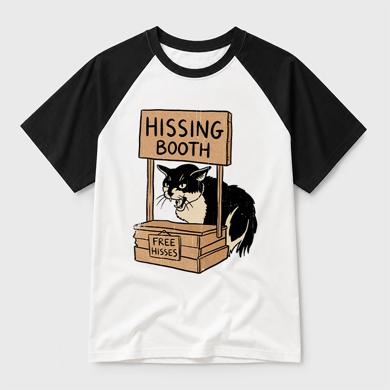 Free Hisses Geek Retro Raglan T-Shirt