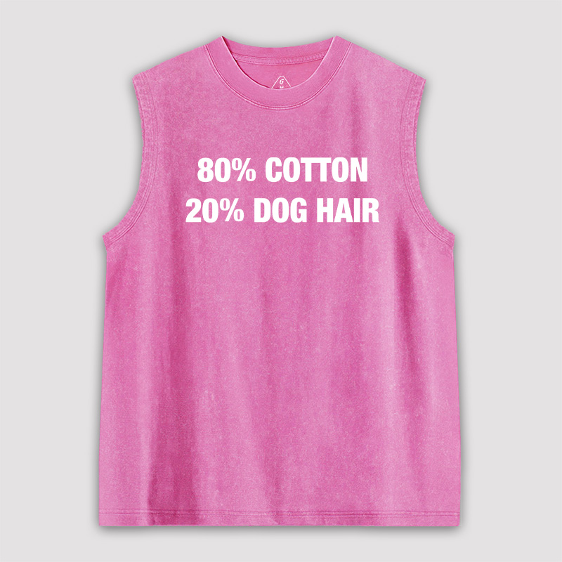 80 Cotton 20 Dog Hair Unisex Washed Tank