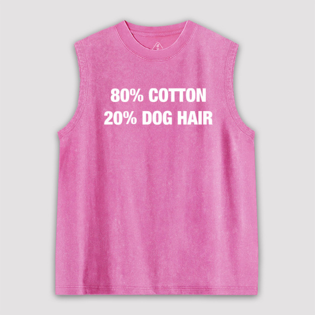 80 Cotton 20 Dog Hair Unisex Washed Tank