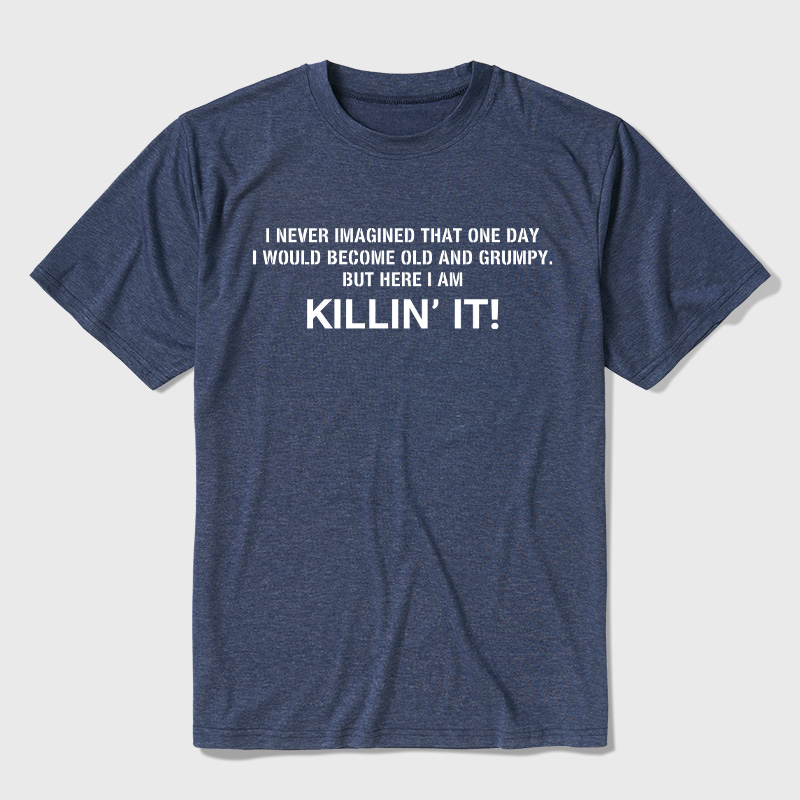 Old and Grumpy Ultra Soft Heather Tee