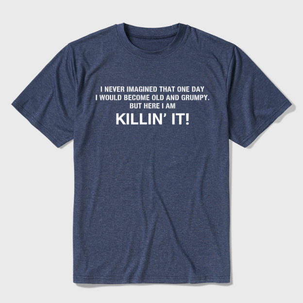 Old and Grumpy Ultra Soft Heather Tee