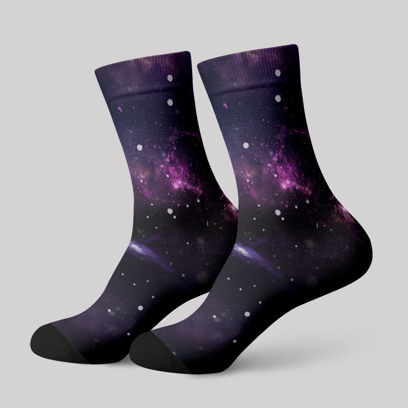 Geeksoutfit Beautiful Nebula Outer Space Men's Socks for Sale