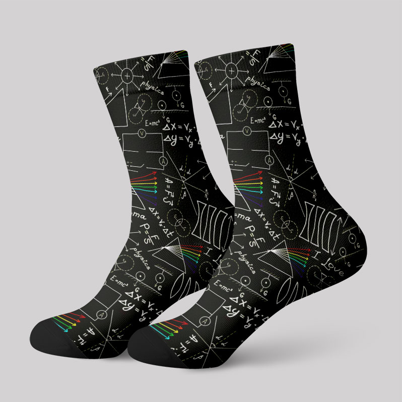 Physics Notes Men's Socks
