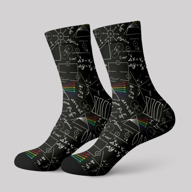 Physics Notes Men's Socks