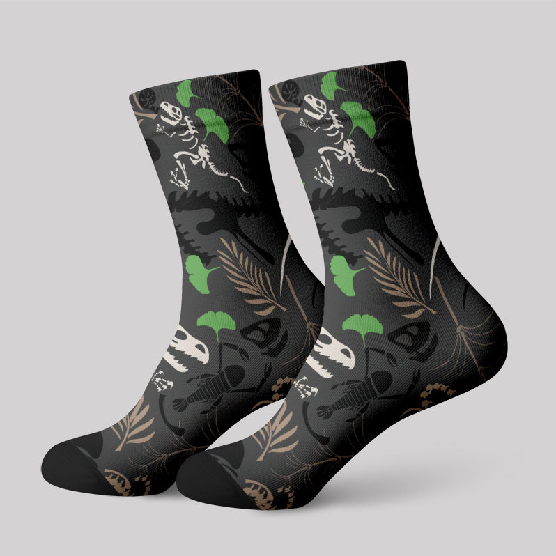 Paleontological Fossils Men's Socks