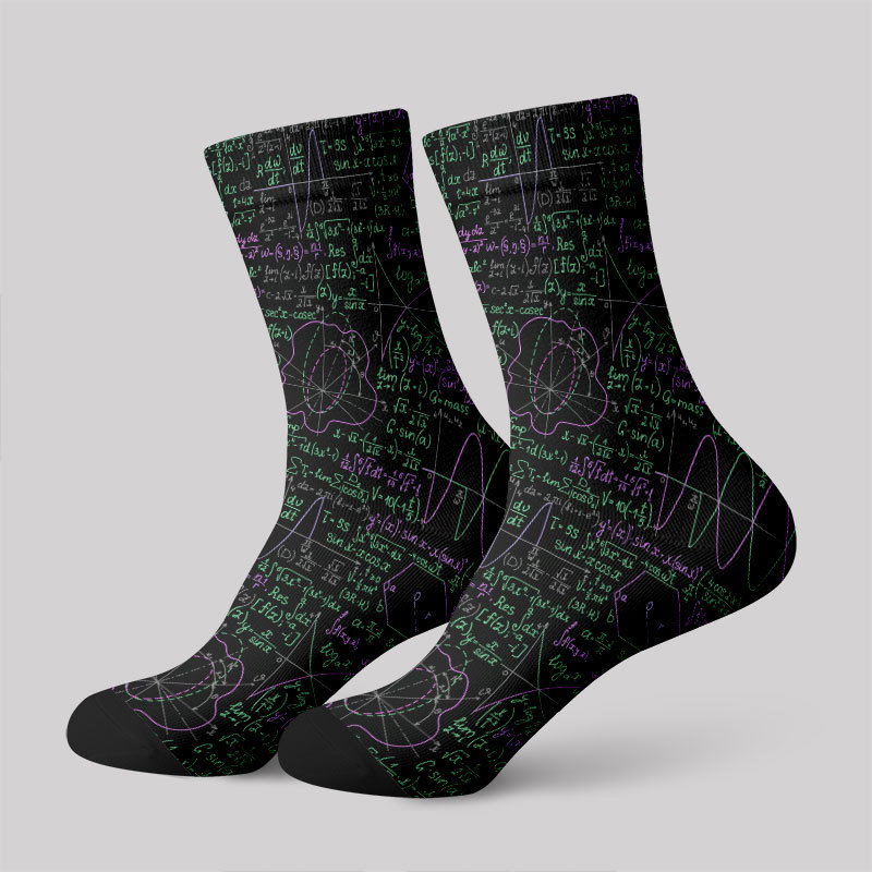 Geeksoutfit Math Function Curve Men's Socks for Sale