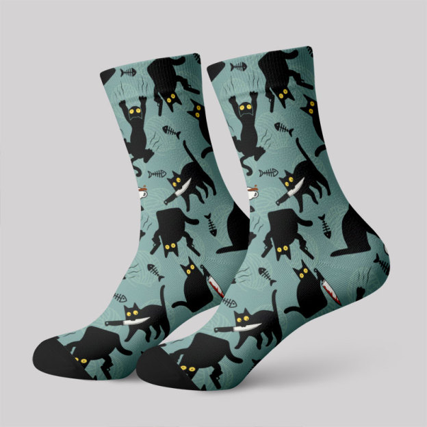 Naughty Kitten Men's Socks