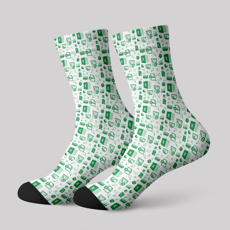 Geeksoutfit Spreadsheet Chic Men's Socks for Sale
