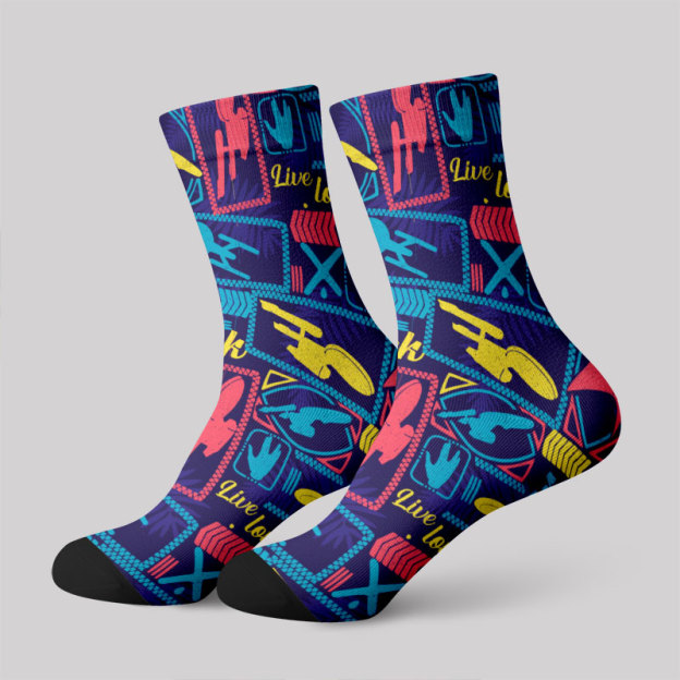 Scifi Space Cool Universe Men's Socks