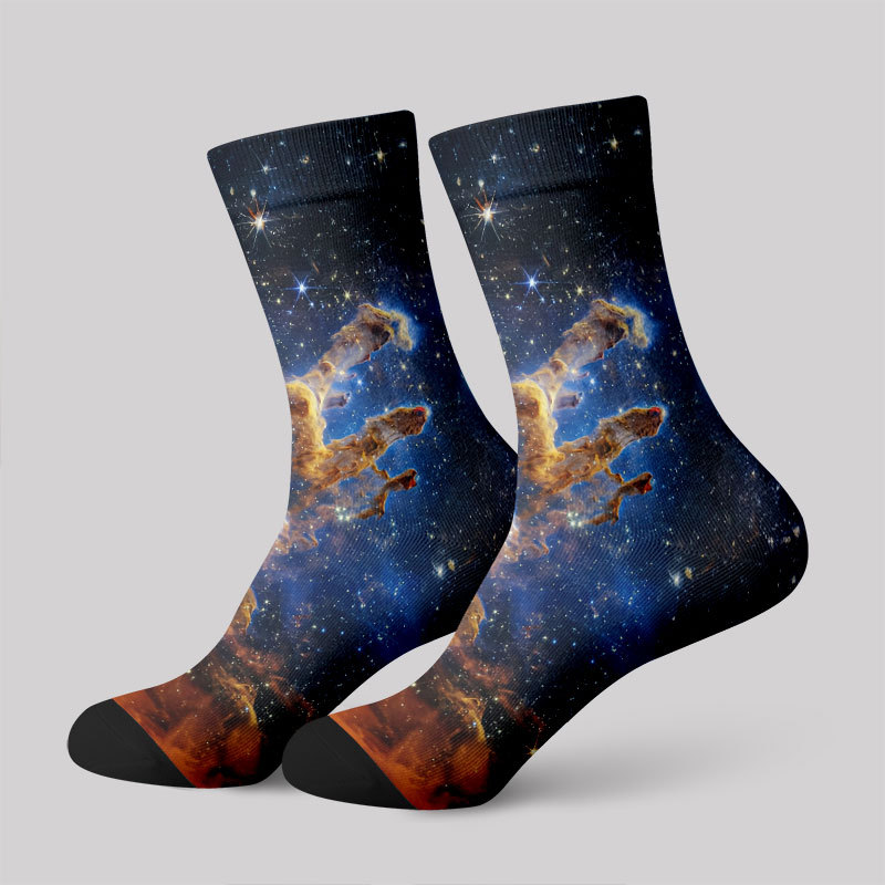 Geeksoutfit Pillar of Creation Nebula Men's Socks for Sale