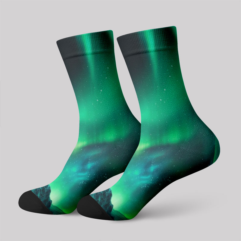 Mysterious Aurora Men's Socks