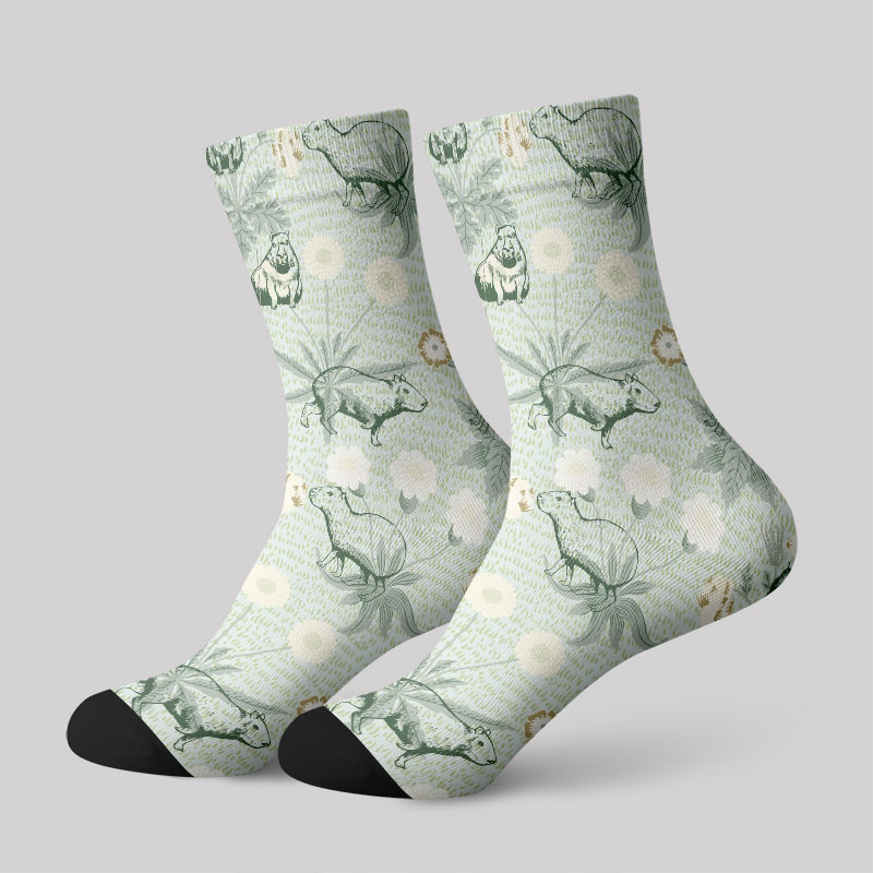 Funny Capybara Men's Socks