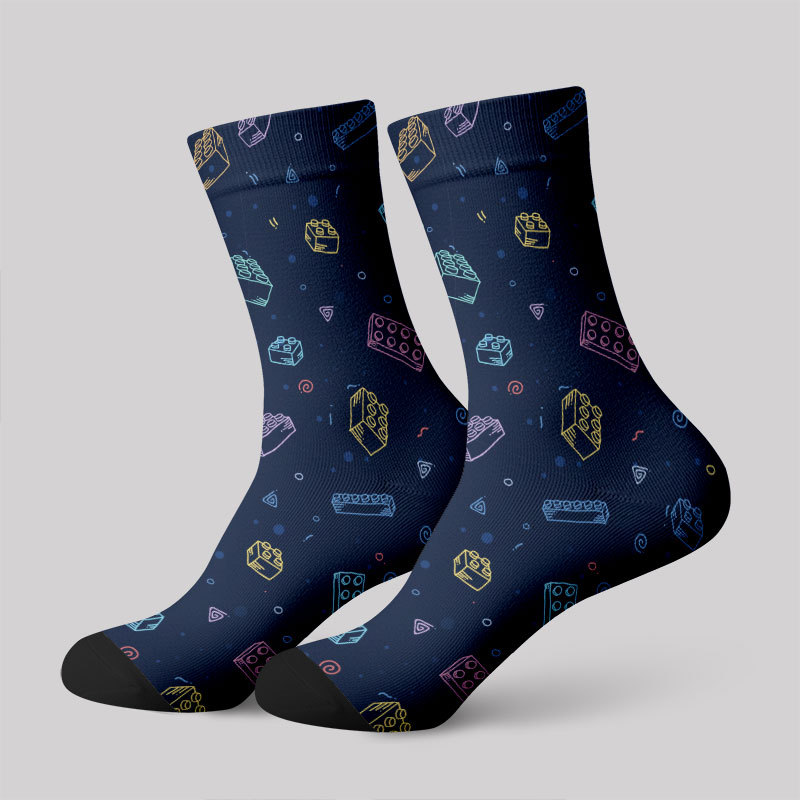 Geeksoutfit Building Blocks Men's Socks for Sale