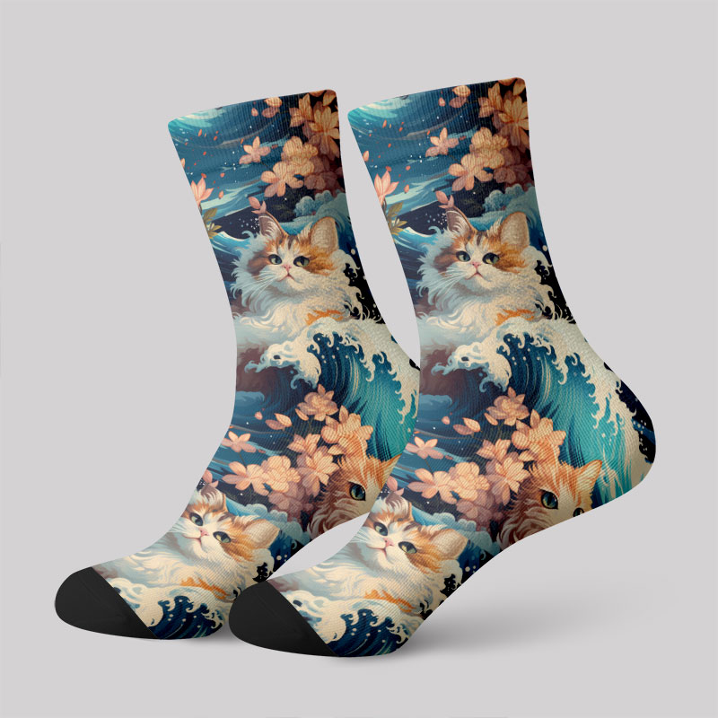 Splash and Cat Men's Socks