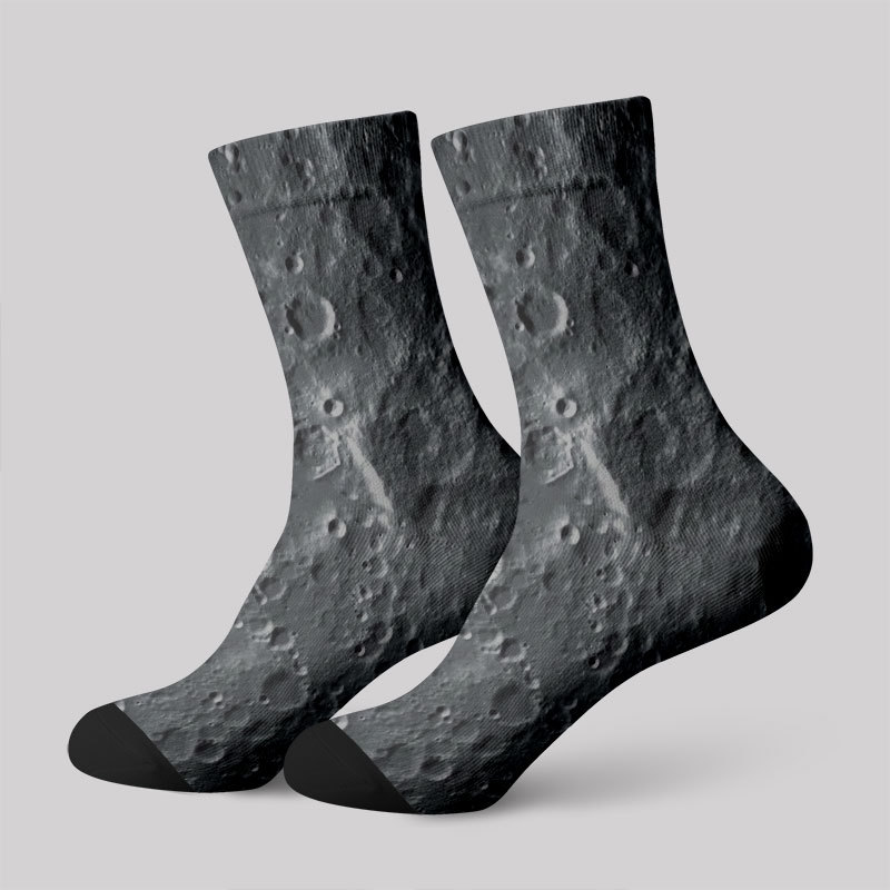Geeksoutfit Lunar Surface Men's Socks for Sale