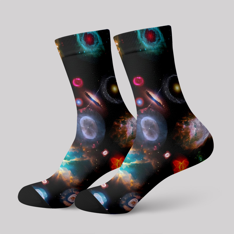 Cosmic War White Men's Socks
