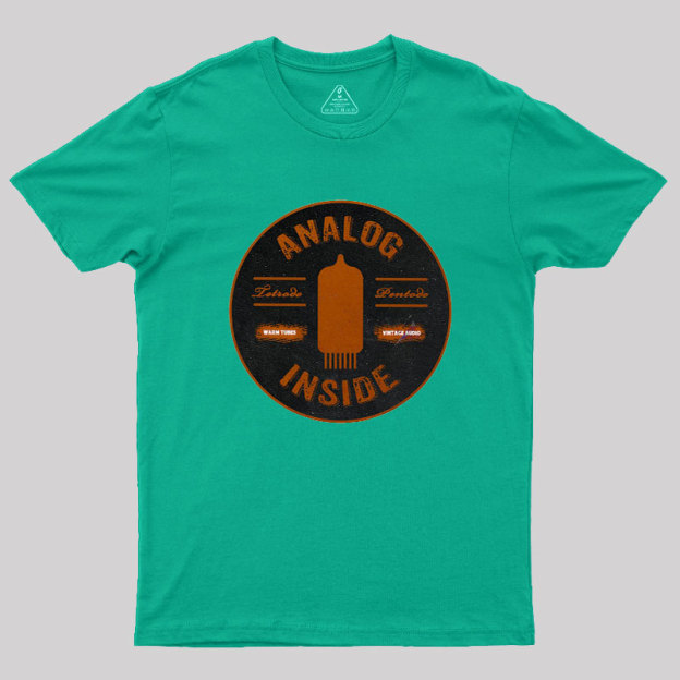 Analog Inside Retro Tubes Geek T-Shirt