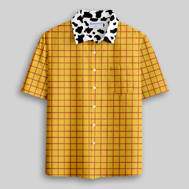 Woody Funny Button Up Pocket Shirt