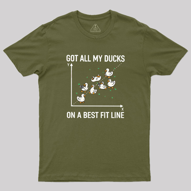 Ducks in a Row Geek T-Shirt