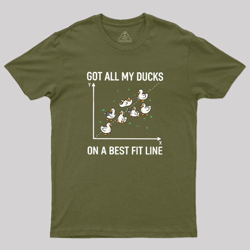 Ducks in a Row Geek T-Shirt