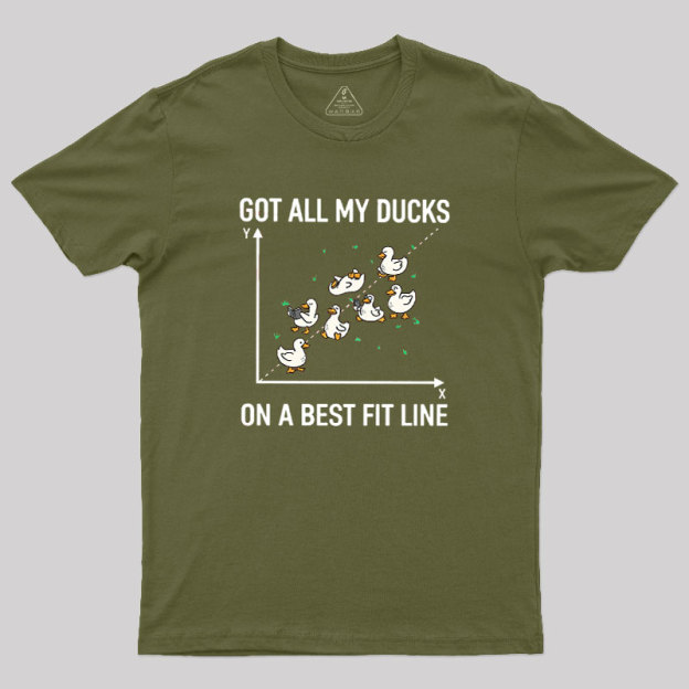 Ducks in a Row Geek T-Shirt