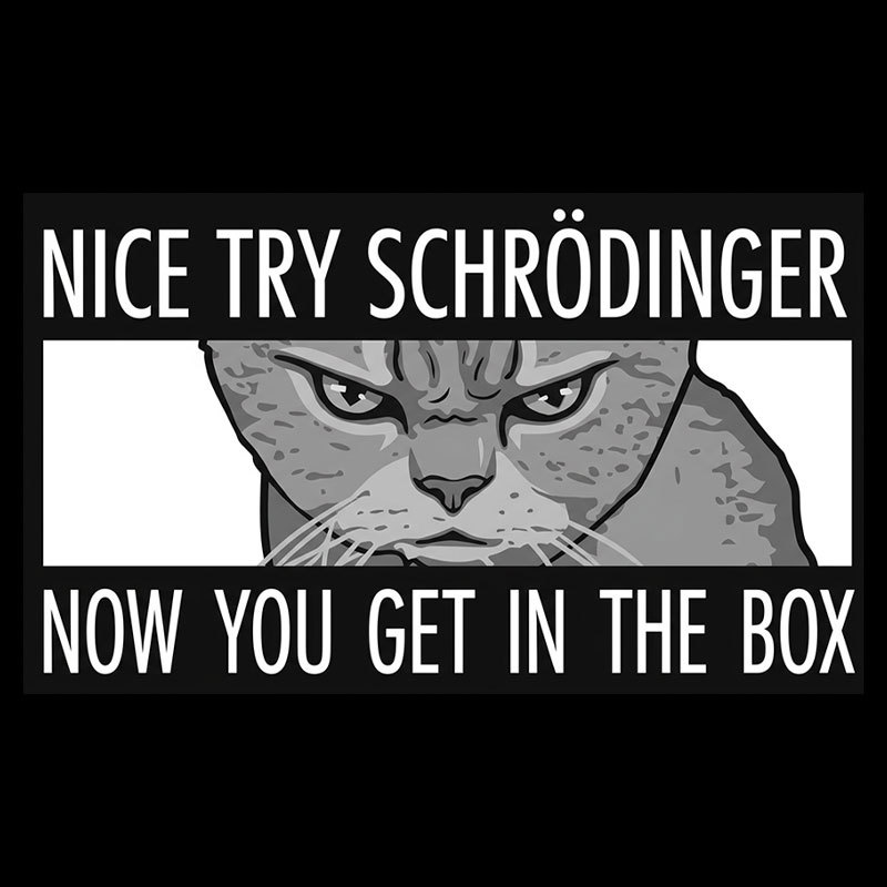 Nice Try Schrodinger Geek T-Shirt