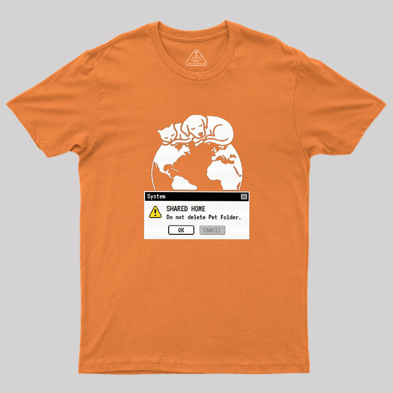 Do Not Delete Pet Floder Geek T-Shirt