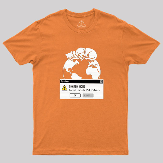 Do Not Delete Pet Floder Geek T-Shirt