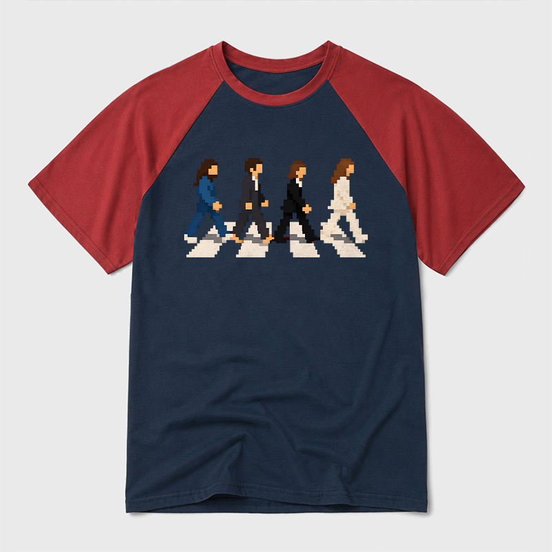 Crossing The Road Raglan T-shirt