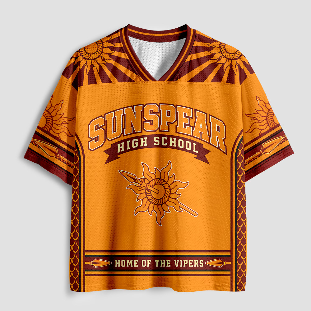 Sunspear High School Home of the Vipers Geek Mesh Jersey