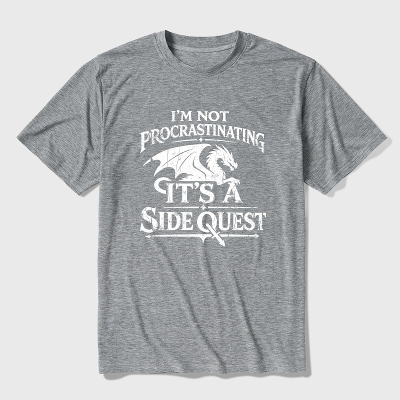 I'm Not Procrastinating It's A Side Quest Ultra Soft Heather Tee