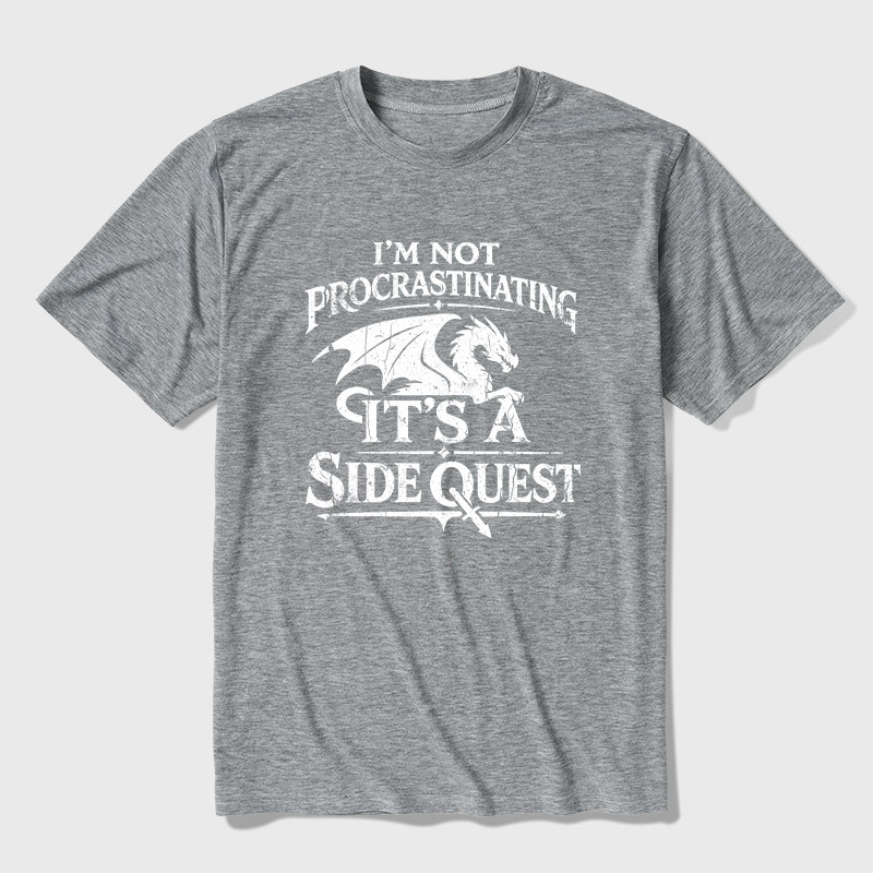 I'm Not Procrastinating It's A Side Quest Ultra Soft Heather Tee