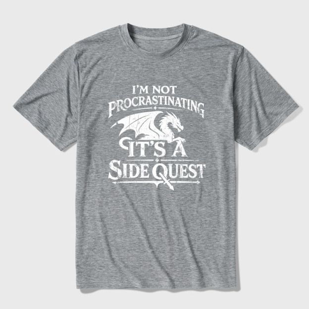 I'm Not Procrastinating It's A Side Quest Ultra Soft Heather Tee