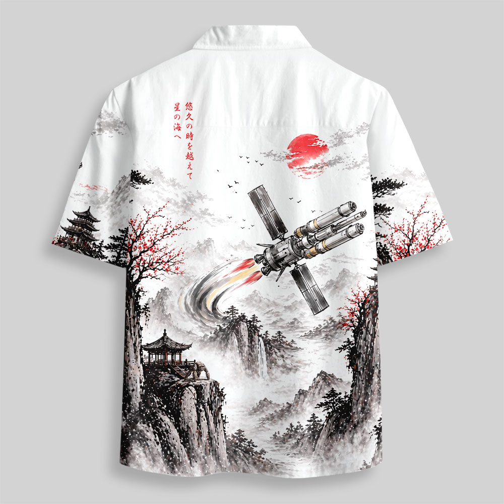 Ink Space Rescue Button Up Pocket Shirt