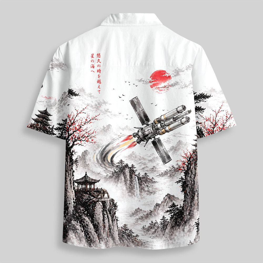 Ink Space Rescue Button Up Pocket Shirt