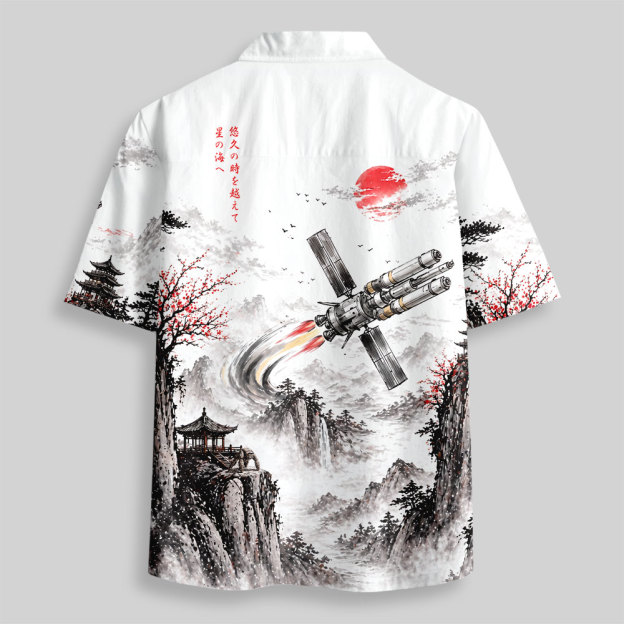 Ink Space Rescue Button Up Pocket Shirt