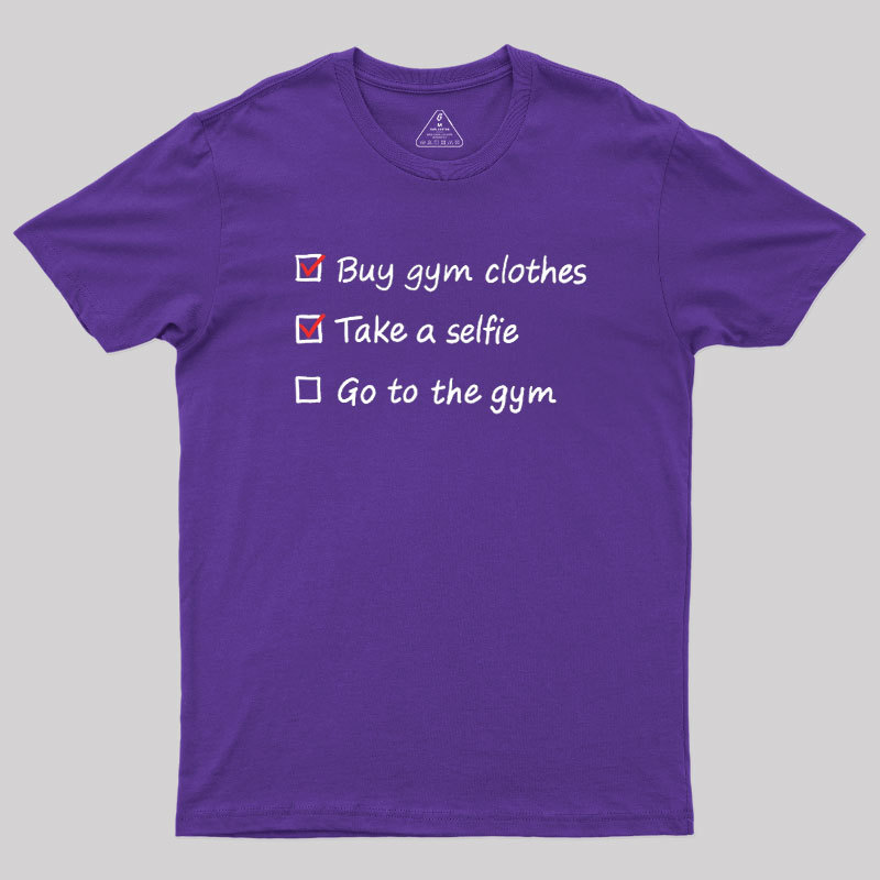Gym Checklist Geek T-Shirt