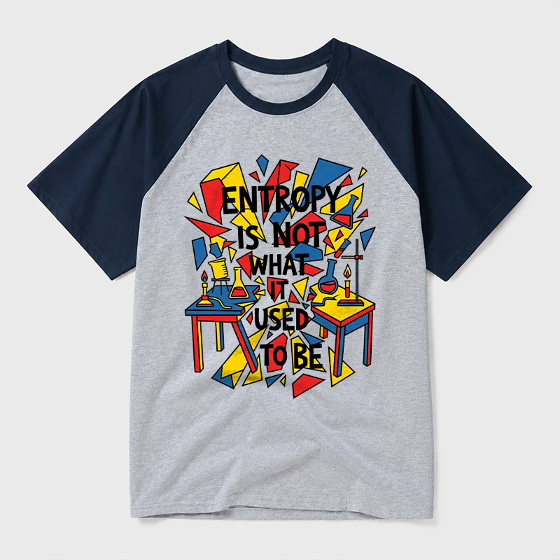 Entropy Is Not What It Used To Be Geek Retro Raglan T-Shirt