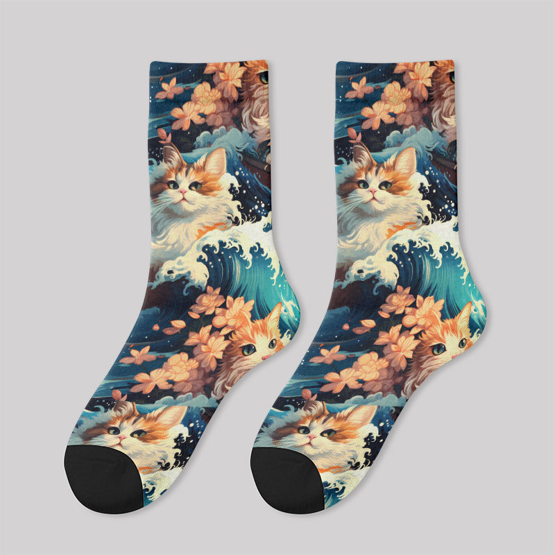 Splash and Cat Men's Socks