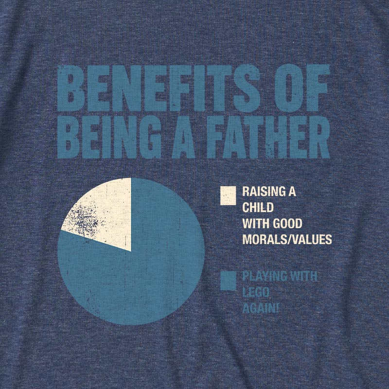 Benefits Of Being A Father Ultra Soft Heather Tee