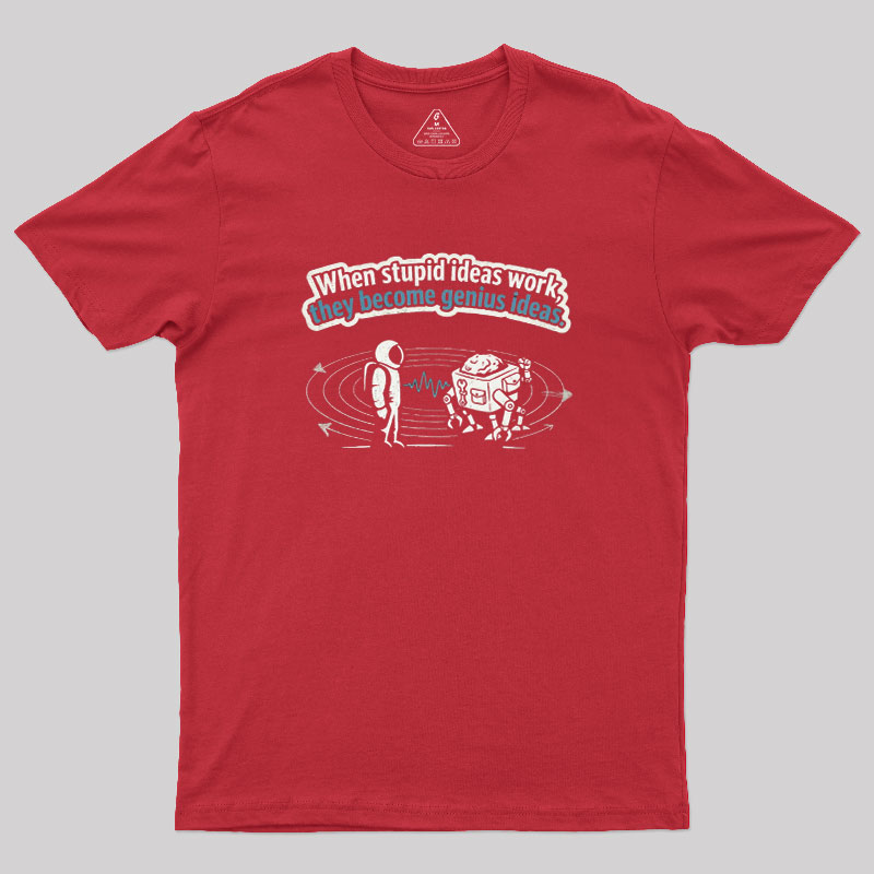 Stupid Genius Theory Geek T-Shirt