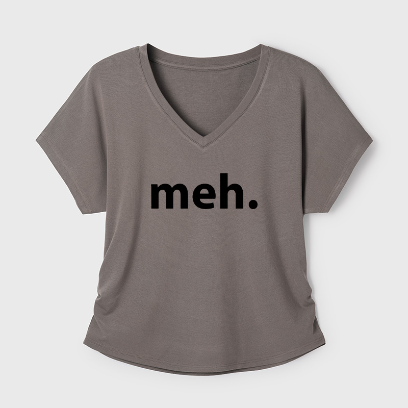 Meh Geek Dolman Sleeve V-Neck Shirt