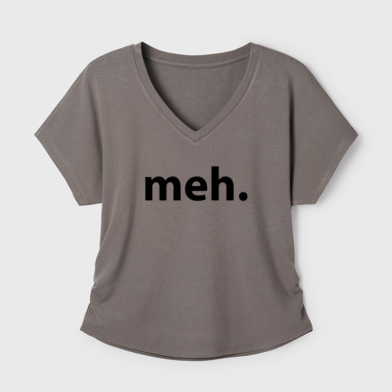 Meh Geek Dolman Sleeve V-Neck Shirt