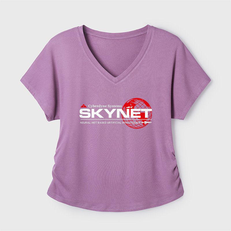 Cyberdyne Systems Skynet Geek Dolman Sleeve V-Neck Shirt