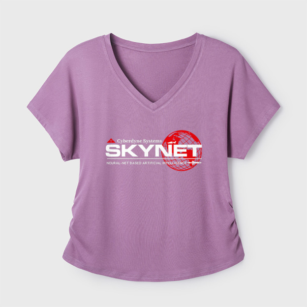 Cyberdyne Systems Skynet Geek Dolman Sleeve V-Neck Shirt